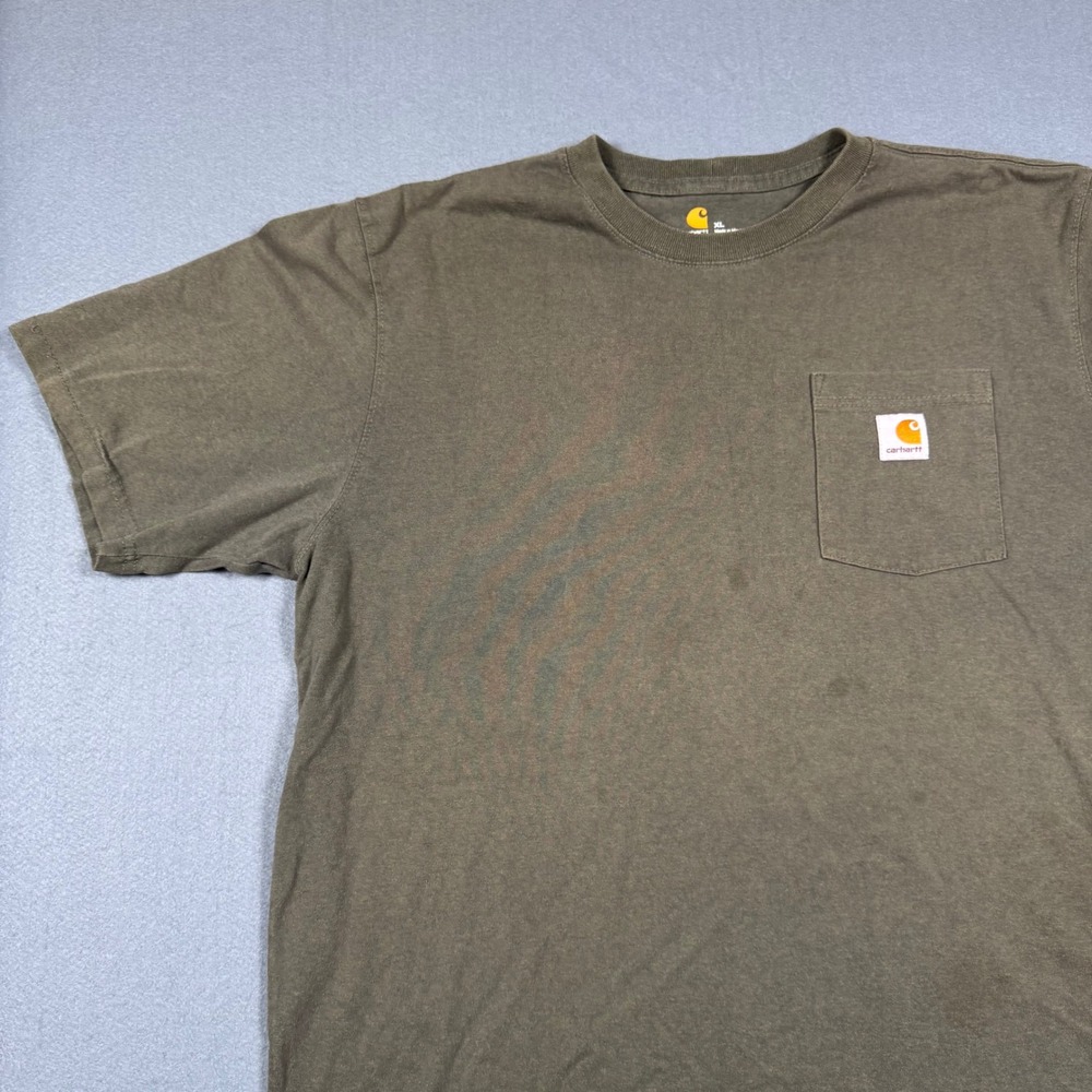 Carhartt K87 Pocket T-Shirt Mens XL Green Original Fit Short Sleeve Work Tee‎ - Picture 10 of 12